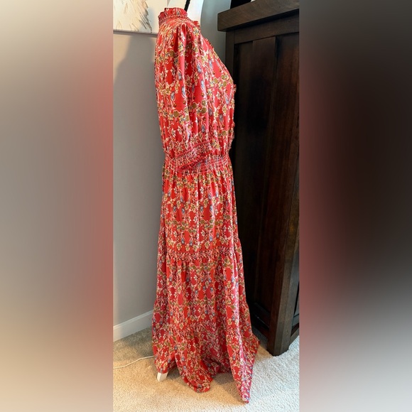 Max Studio Orange Floral Maxi Dress - Picture 4 of 9